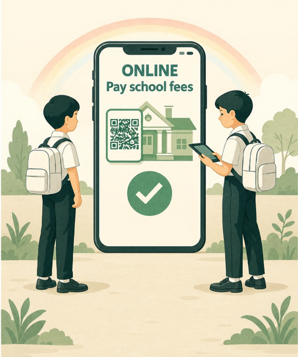 Giao diện phần mềm quản lý thu phí HKD eFee